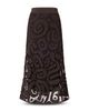 Pinko Pinko Geometric Crochet Midi Skirt - 5