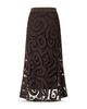 Pinko Pinko Geometric Crochet Midi Skirt - 6