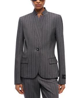 Pinko Pinko Kebab Yarn Dyed Pinstripe Blazer