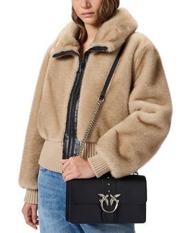 Pinko Pinko Love One Classic Leather Crossbody