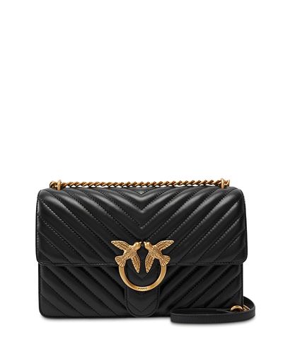 Pinko Pinko Love One Classic Quilted Leather Convertible Crossbody