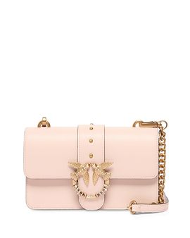 Pinko Pinko Love One Mini New Buckle Leather Crossbody