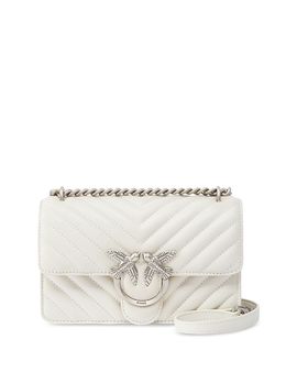 Pinko Pinko Love One Mini Quilted Leather Crossbody