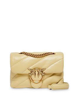 Pinko Pinko Love Puff Mini Leather Convertible Crossbody