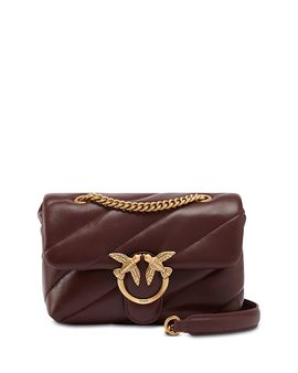 Pinko Pinko Love Puff Mini Leather Crossbody Bag
