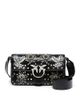 Pinko Pinko Love Slouchy Classic Embellished Leather Shoulder Bag - 1