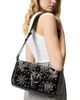 Pinko Pinko Love Slouchy Classic Embellished Leather Shoulder Bag - 3