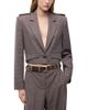 Pinko Pinko Manna Yarn Dyed Cropped Jacket - 1