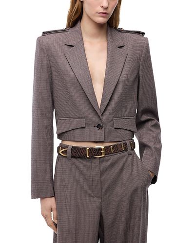 Pinko Pinko Manna Yarn Dyed Cropped Jacket