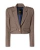 Pinko Pinko Manna Yarn Dyed Cropped Jacket - 5