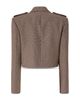 Pinko Pinko Manna Yarn Dyed Cropped Jacket - 6