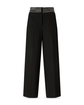Pinko Pinko Mercedes Tech Stretch Embellished Waistband Pants