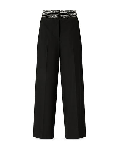 Pinko Pinko Mercedes Tech Stretch Embellished Waistband Pants