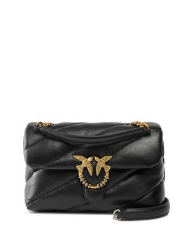 Pinko Pinko Puff Classic New Buckle Leather Crossbody