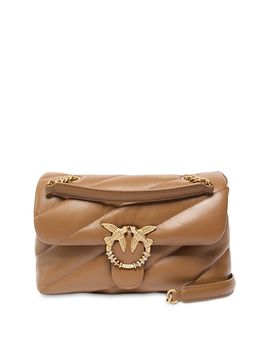 Pinko Pinko Puff Classic Quilted Convertible Leather Crossbody