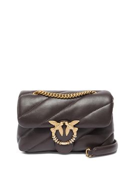 Pinko Pinko Puff Mini New Buckle Quilted Leather Crossbody