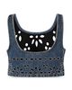 Pinko Pinko Thora Laser Cut Denim Top - 2