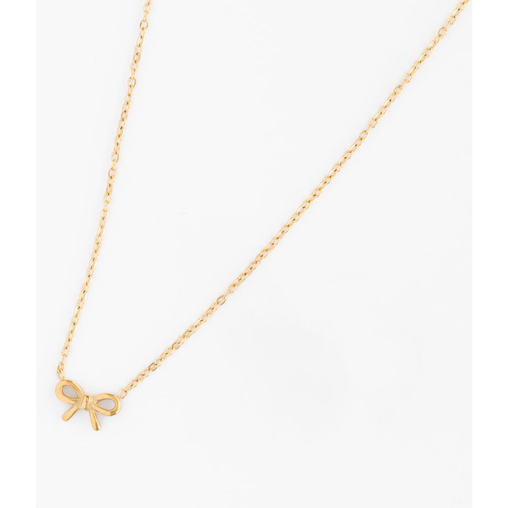 Pip Pop Pip Pop Bow Pendant Necklace