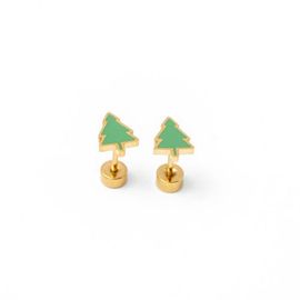 Pip Pop Pip Pop Christmas Tree Stud Earrings