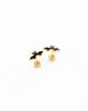 Pip Pop Pip Pop Girls' Bat Flatback Stud Hypoallergenic Earrings - 1