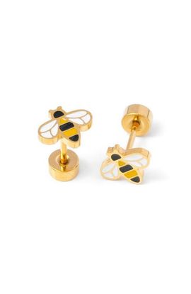 Pip Pop Pip Pop Girls' Bee Flatback Stud Hypoallergenic Earrings