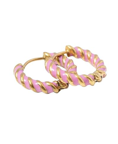 Pip Pop Pip Pop Girls' Braided Hoop Earring