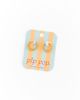Pip Pop Pip Pop Girls' Braided Hoop Hypoallergenic Earrings - 2