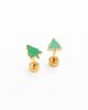 Pip Pop Pip Pop Girls' Christmas Tree Flatback Stud Hypoallergenic Earrings - 5