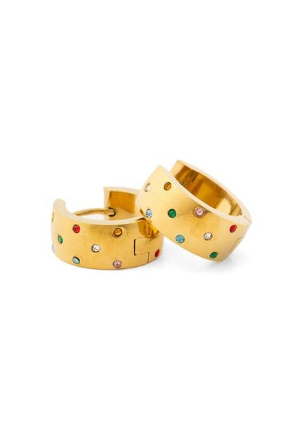 Pip Pop Pip Pop Girls' Confetti Bold Hoop Hypoallergenic Earring