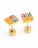 Pip Pop Pip Pop Girls' Crayon Flatback Stud Hypoallergenic Earrings - 1
