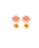 Pip Pop Pip Pop Girls' Hibiscus Flatback Stud Hypoallergenic Earrings - 1