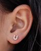 Pip Pop Pip Pop Girls' Horseshoe Flatback Stud Hypoallergenic Earrings - 2