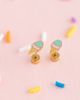 Pip Pop Pip Pop Girls' Ice Cream Flatback Stud Hypoallergenic Earrings - 3
