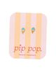 Pip Pop Pip Pop Girls' Ice Cream Flatback Stud Hypoallergenic Earrings - 4