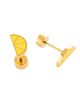 Pip Pop Pip Pop Girls' Lemon Flatback Stud Hypoallergenic Earrings - 1