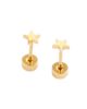 Pip Pop Pip Pop Girls' Mini Star Flatback Stud Hypoallergenic Earrings - 1