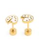 Pip Pop Pip Pop Girls' Paint Palette Flatback Stud Hypoallergenic Earrings - 1