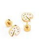 Pip Pop Pip Pop Girls' Paint Palette Flatback Stud Hypoallergenic Earrings - 4