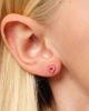 Pip Pop Pip Pop Girls' Radiant Heart Flatback Stud Hypoallergenic Earrings - 2