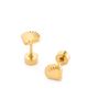 Pip Pop Pip Pop Girls' Seashell Flatback Stud Hypoallergenic Earrings - 2