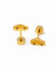 Pip Pop Pip Pop Girls' Taxi Flatback Stud Hypoallergenic Earrings - 1
