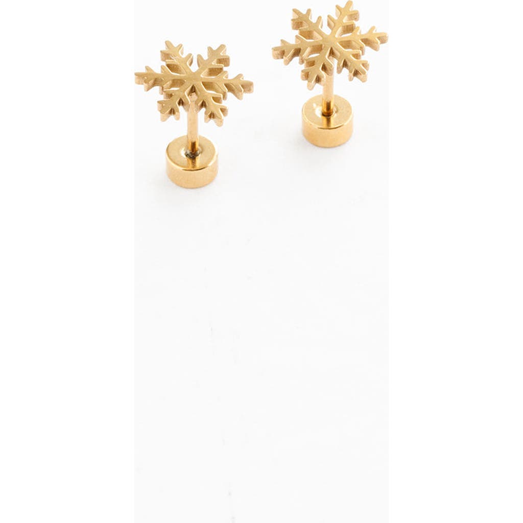 Pip Pop Pip Pop Snowflake Stud Earrings