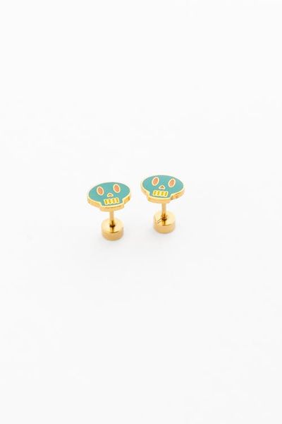 Pip Pop Pip Pop Sugar Skull Stud Earrings