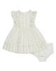 Pippa & Julie Pippa & Julie Floral Stripe Ruffle Dress & Bloomers Set - 1