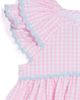 Pippa & Julie Pippa & Julie Gingham Flutter Sleeve Cotton Party Dress with Bloomers - 3