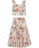 Pippa & Julie Pippa & Julie Kids' Floral Clip Dopt Tank & Maxi Skirt Set - 1