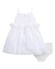 Pippa & Julie Pippa & Julie Kids' Jessie Stripe Ruffle Trim Sheer Peplum Dress - 2