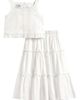 Pippa & Julie Pippa & Julie Kids' Kimberly Ruffled Tank & Maxi Skirt Set - 1