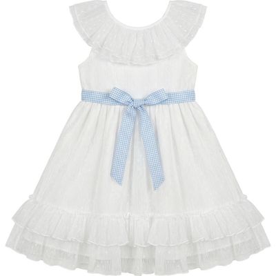 Pippa & Julie Pippa & Julie Kids' Ruth Clip Dot Chiffon Dress