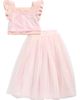 Pippa & Julie Pippa & Julie Kids' Sequin Top & Tulle Maxi Skirt Set - 1
